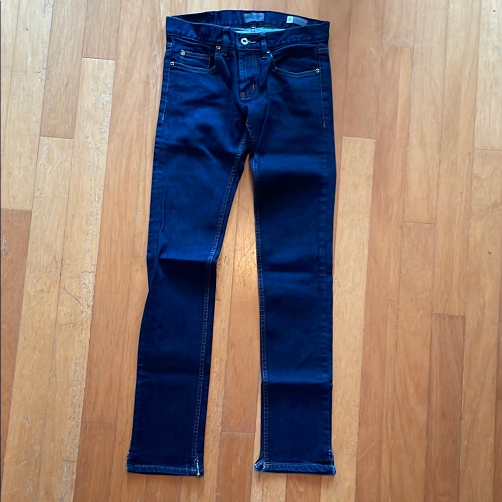 Kill City Vintage Denim Women's Straight Leg Jeans - Dark Blue - Picture 9 of 13